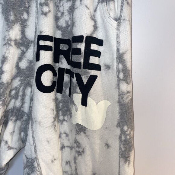 FREECITY SUPERBLEACHOUT Pocket Sweatpants White Storm Women’s Size XS Free City - Picture 8 of 13